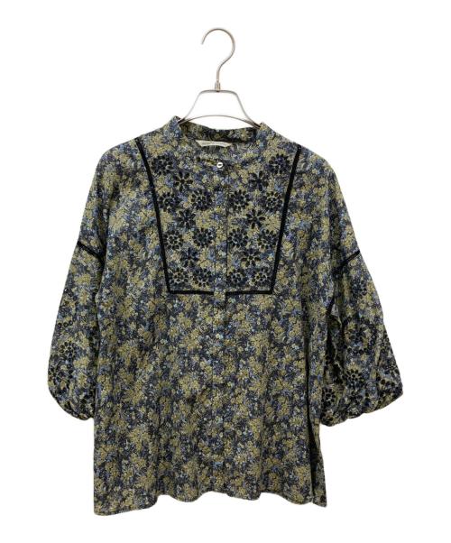 ADIEU TRISTESSE（アデュートリステス）ADIEU TRISTESSE (アデュートリステス) プリント&刺繍ブラウス グリーン サイズ:FREEの古着・服飾アイテム