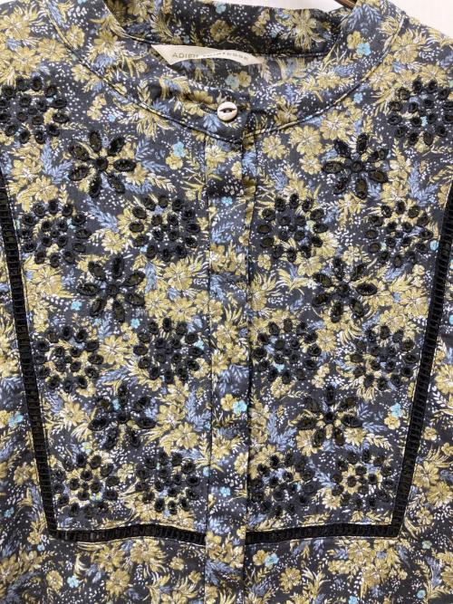 ADIEU TRISTESSE（アデュートリステス）ADIEU TRISTESSE (アデュートリステス) プリント&刺繍ブラウス グリーン サイズ:FREEの古着・服飾アイテム