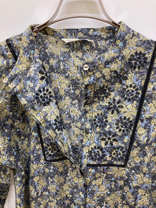 ADIEU TRISTESSE（アデュートリステス）ADIEU TRISTESSE (アデュートリステス) プリント&刺繍ブラウス グリーン サイズ:FREEの古着・服飾アイテム