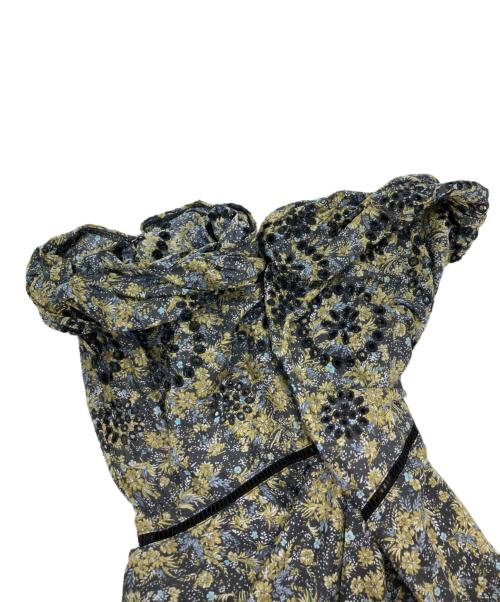 ADIEU TRISTESSE（アデュートリステス）ADIEU TRISTESSE (アデュートリステス) プリント&刺繍ブラウス グリーン サイズ:FREEの古着・服飾アイテム