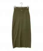 IENAイエナ）の古着「TSUJI NAOKO ニットタイトスカート」｜グリーン