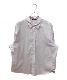 GALERIE VIE（ギャルリーヴィー）の古着「コットン レギュラーカラーリラックスシャツ」｜ピンク