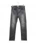 FACETASM（ファセッタズム）の古着「SLIT DENIM PANTS」｜ブラック