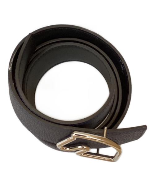 HERMES（エルメス）HERMES (エルメス) ホースヘッドバックル リバーシブルレザーベルト ネイビー×シルバーの古着・服飾アイテム