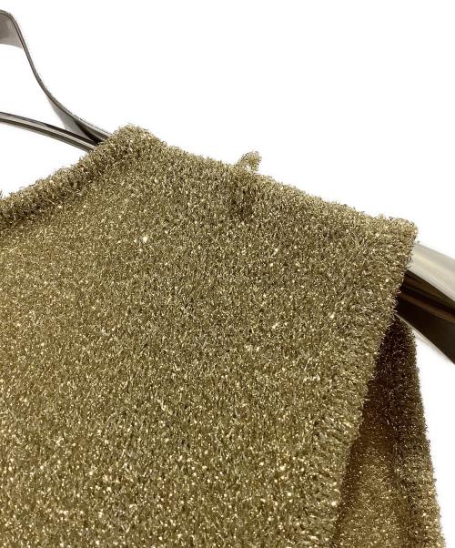BALLSEY（ボールジィ）BALLSEY (ボールジィ) シャイニーメタル Iラインベスト ゴールド サイズ:Sの古着・服飾アイテム