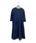 susuri（ススリ）の古着「ブラックルースター リネンブレンドワンピース」｜ネイビー