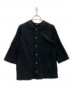 tricot COMME des GARCONSトリココムデギャルソン）の古着「製品染めブラウス」｜ブラック