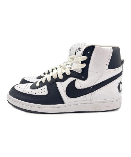 NIKE（ナイキ）NIKE (ナイキ) COMME des GARCONS HOMME PLUS (コムデギャルソンオムプリュス) ハイカットスニーカー ブラック×ホワイト サイズ:25.5㎝の古着・服飾アイテム