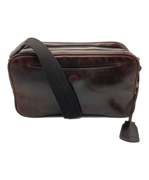 aniary（アニアリ）aniary (アニアリ) レザーショルダーバッグ ブラウンの古着・服飾アイテム