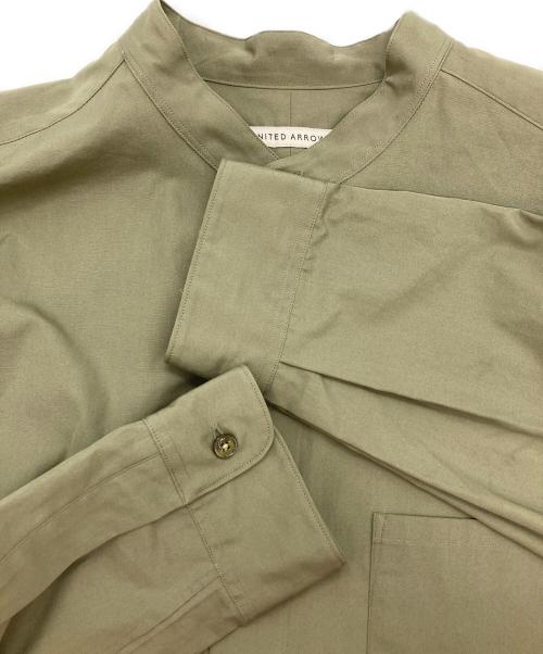 UNITED ARROWS（ユナイテッドアローズ）UNITED ARROWS (ユナイテッドアローズ) トーマスメイソンバンドカラーシャツ ベージュ サイズ:Mの古着・服飾アイテム