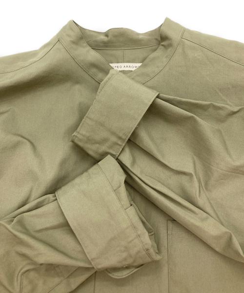 UNITED ARROWS（ユナイテッドアローズ）UNITED ARROWS (ユナイテッドアローズ) トーマスメイソンバンドカラーシャツ ベージュ サイズ:Mの古着・服飾アイテム