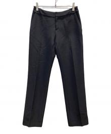 FOXEY（フォクシー）の古着「センタープレスストレートパンツ」｜ブラック