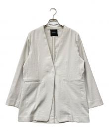 N.O.R.C（ノーク）の古着「リネンオックスノーカラージャケット」｜ライトグレー