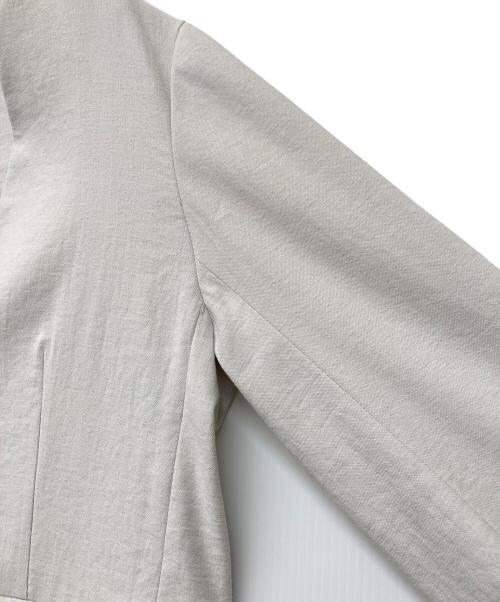 N.O.R.C（ノーク）N.O.R.C (ノーク) リネンオックスノーカラージャケット ライトグレー サイズ:2の古着・服飾アイテム