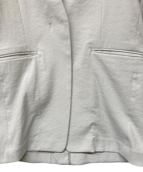 N.O.R.C（ノーク）N.O.R.C (ノーク) リネンオックスノーカラージャケット ライトグレー サイズ:2の古着・服飾アイテム