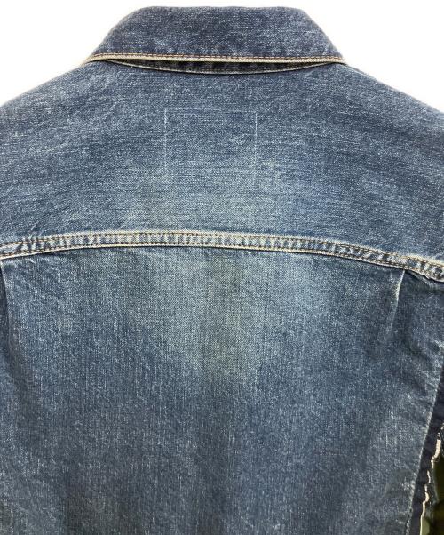sacai（サカイ）sacai (サカイ) Denim x Nylon Twill Jacket インディゴ×オリーブ サイズ:2の古着・服飾アイテム