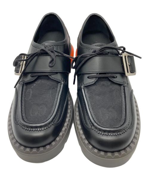 GUCCI（グッチ）GUCCI (グッチ) GGレースアップシューズ ブラック サイズ:9 1/2の古着・服飾アイテム