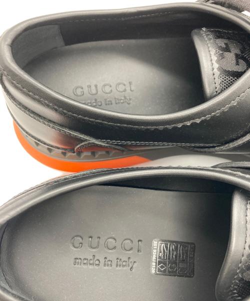 GUCCI（グッチ）GUCCI (グッチ) GGレースアップシューズ ブラック サイズ:9 1/2の古着・服飾アイテム