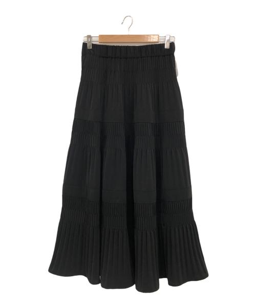JOURNAL STANDARD（ジャーナルスタンダード）JOURNAL STANDARD (ジャーナル スタンダード) ミニプリーツティアードスカート ブラック サイズ:38の古着・服飾アイテム