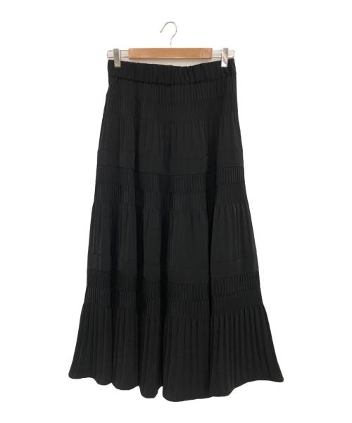 JOURNAL STANDARD（ジャーナルスタンダード）JOURNAL STANDARD (ジャーナル スタンダード) ミニプリーツティアードスカート ブラック サイズ:38の古着・服飾アイテム