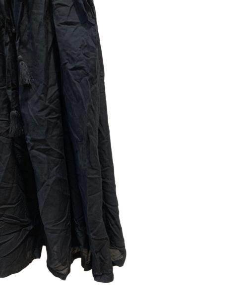 TSUHARU by samansa Mos2（ツハル バイ サマンサモスモス）TSUHARU by Samansa Mos2 (ツハル バイ サマンサモスモス) ハンドスモッキング配色ワンピース ブラック サイズ:Fの古着・服飾アイテム