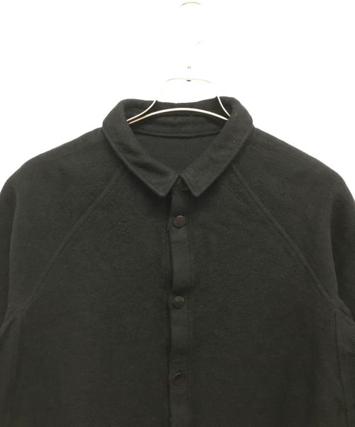 MITTAN（ミッタン）MITTAN (ミッタン) ウールシルクキャメルシャツ ブラック サイズ:3の古着・服飾アイテム