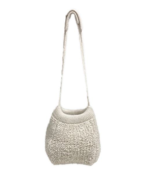 JIL SANDER（ジルサンダー）JIL SANDER (ジルサンダー) ニットバッグ アイボリーの古着・服飾アイテム