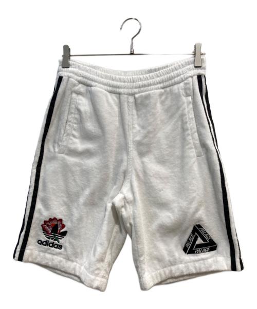 adidas（アディダス）adidas (アディダス) PALACE (パレス) Towel Shorts ホワイト サイズ:Mの古着・服飾アイテム