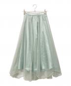 The Virgniaザ ヴァージニア）の古着「ラメシアーチュールスカート」｜グリーン