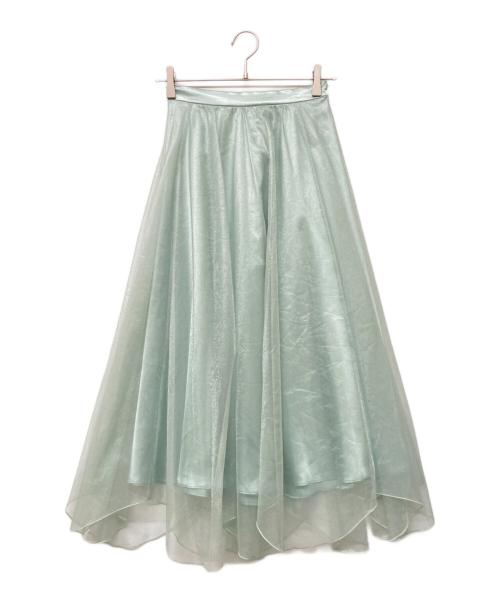 The Virgnia（ザ ヴァージニア）The Virgnia (ザ ヴァージニア) ラメシアーチュールスカート グリーン サイズ:900の古着・服飾アイテム