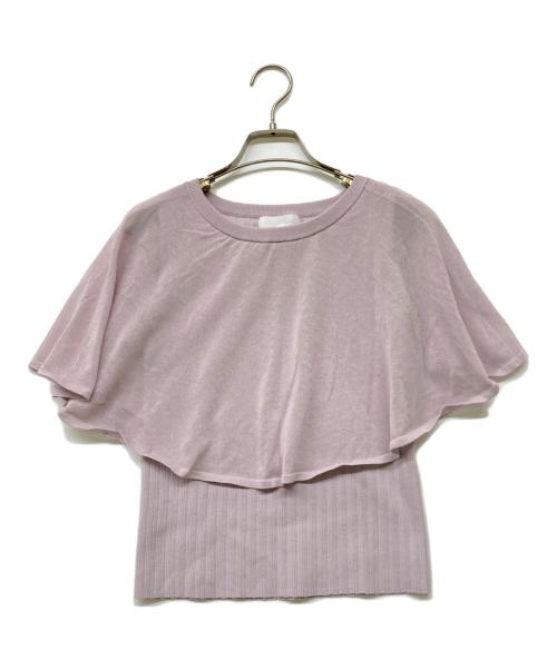 JILL STUART（ジルスチュアート）JILL STUART (ジルスチュアート) シアーケープニット ラベンダー サイズ:FRの古着・服飾アイテム