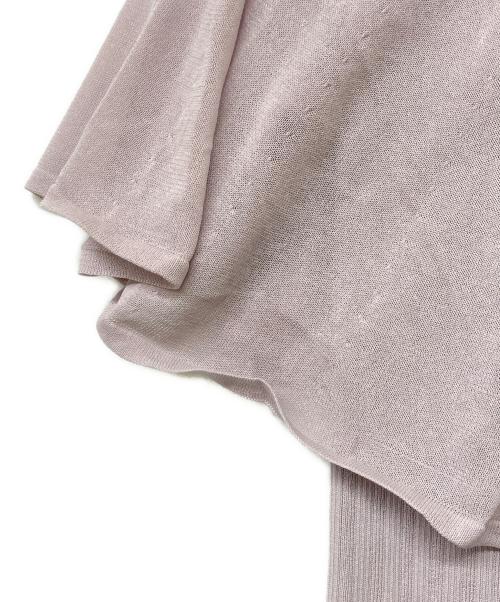 JILL STUART（ジルスチュアート）JILL STUART (ジルスチュアート) シアーケープニット ラベンダー サイズ:FRの古着・服飾アイテム