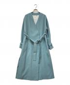 The Virgniaザ ヴァージニア）の古着「スプリングカラーガウンコート」｜ブルー