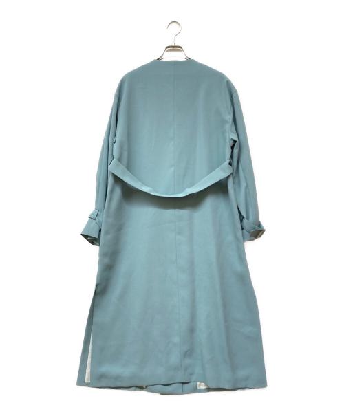 The Virgnia（ザ ヴァージニア）The Virgnia (ザ ヴァージニア) スプリングカラーガウンコート ブルー サイズ:38の古着・服飾アイテム