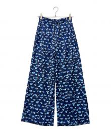 IENA（イエナ）の古着「Petites fleursドロストイージーパンツ」｜ネイビー