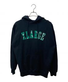 X-LARGE（エクストララージ）の古着「BANDANA LOGO HOODED SWEAT」｜ブラック