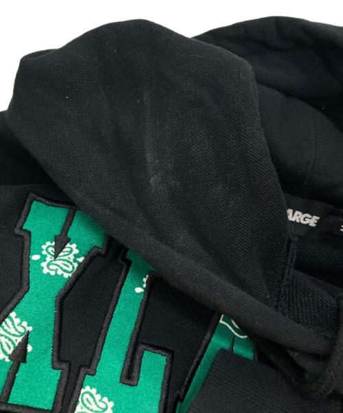 X-LARGE（エクストララージ）X-LARGE (エクストララージ) BANDANA LOGO HOODED SWEAT ブラック サイズ:Mの古着・服飾アイテム
