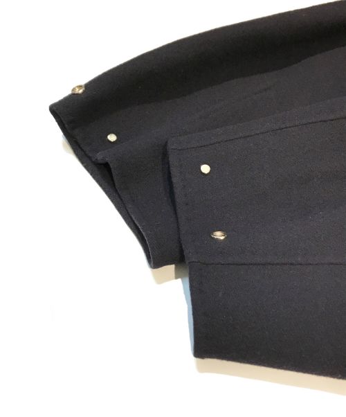 ebure（エブール）EBURE (エブール) リュクスメルトンフーデットコート　3610200125 ネイビー サイズ:36の古着・服飾アイテム