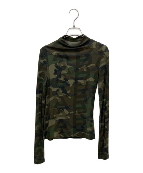 MARC JACOBS（マークジェイコブズ）MARC JACOBS (マークジェイコブス) Camo Sheer Longsleeve グリーン サイズ:XSの古着・服飾アイテム