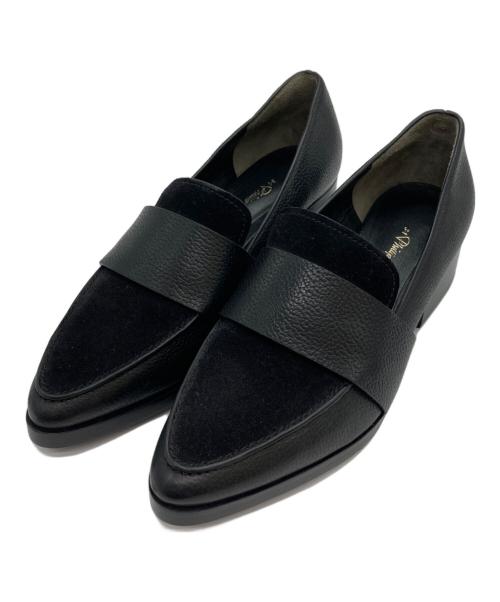 3.1 phillip lim（スリーワンフィリップリム）3.1 phillip lim (スリーワンフィリップリム) 異種素材切替ローファー ブラック サイズ:24㎝の古着・服飾アイテム