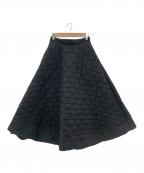 MAKE-AIメイクアイ）の古着「キルティングスカート」｜ブラック
