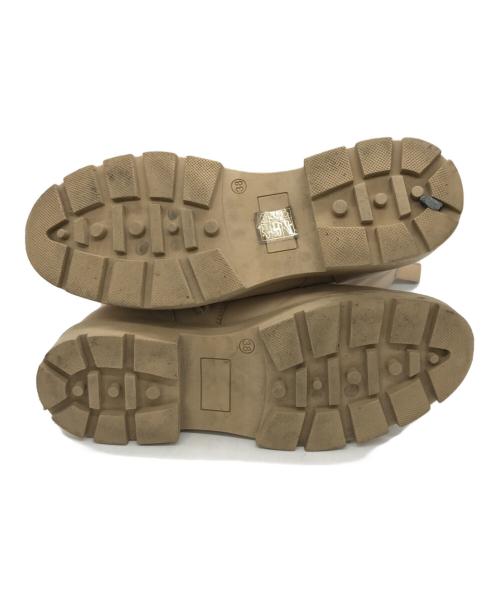 FABIO RUSCONI（ファビオルスコーニ）FABIO RUSCONI (ファビオルスコーニ) レースアップブーツ ベージュ サイズ:38の古着・服飾アイテム