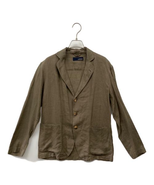 LARDINI（ラルディーニ）LARDINI (ラルディーニ) リネンジャケット オリーブ サイズ:Sの古着・服飾アイテム