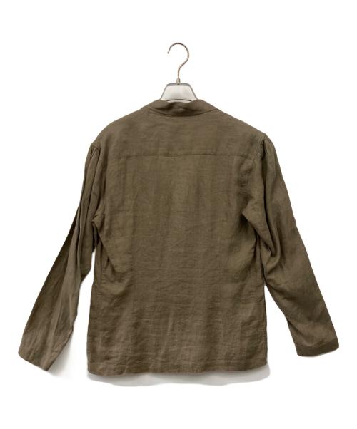 LARDINI（ラルディーニ）LARDINI (ラルディーニ) リネンジャケット オリーブ サイズ:Sの古着・服飾アイテム