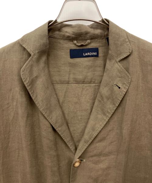 LARDINI（ラルディーニ）LARDINI (ラルディーニ) リネンジャケット オリーブ サイズ:Sの古着・服飾アイテム
