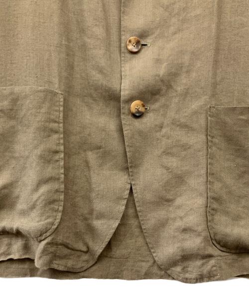 LARDINI（ラルディーニ）LARDINI (ラルディーニ) リネンジャケット オリーブ サイズ:Sの古着・服飾アイテム