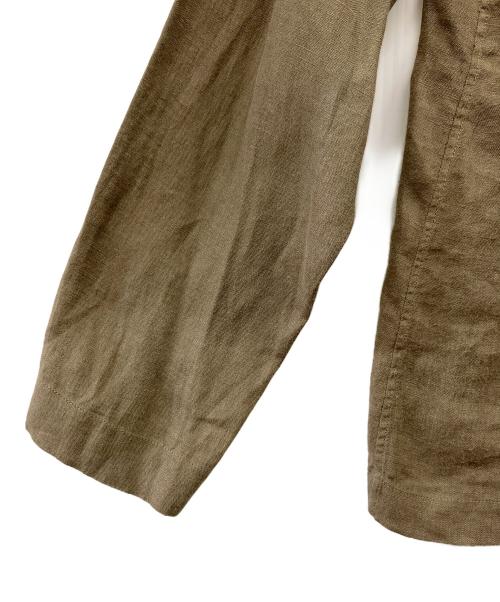 LARDINI（ラルディーニ）LARDINI (ラルディーニ) リネンジャケット オリーブ サイズ:Sの古着・服飾アイテム