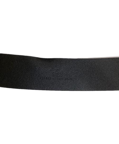 GUCCI（グッチ）GUCCI (グッチ) グッチシマ レザーベルト ブラックの古着・服飾アイテム