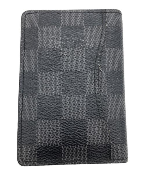 LOUIS VUITTON（ルイ ヴィトン）LOUIS VUITTON (ルイ ヴィトン) カードケース オーガナイザー・ドゥ・ポッシュ ブラックの古着・服飾アイテム