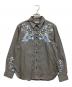 FURFUR（ファーファー）の古着「スカジャンフラワー刺繍シャツ」｜ブラック